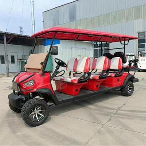 Voiturette de golf électrique 4 6 places 8 places avec sièges et roues Deluxe essence - Product Image 3