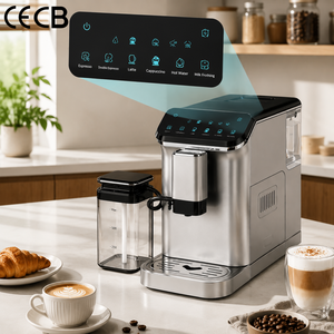 <span class=keywords><strong>Machine</strong></span> <span class=keywords><strong>à</strong></span> expresso professionnelle automatique 20 bars avec grande trémie <span class=keywords><strong>à</strong></span> grains, mousseur <span class=keywords><strong>à</strong></span> lait durable et intelligent pour plusieurs boissons (Cappuccino, Latte) - Product Image 1