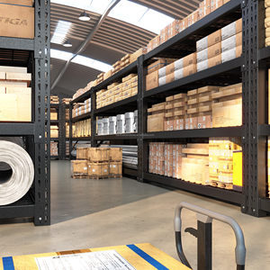 Système de rayonnage de stockage d'entrepôt en acier à palettes sélectives réglables, structure de rayonnage, étagère, rayonnage industriel sans boulons - Product Image 2