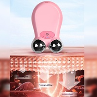 Appareil de beauté à micro-courant double tête Magic Ball pour la réduction des rides, le raffermissement et le rajeunissement de la peau, outil de lifting et d'amincissement du visage