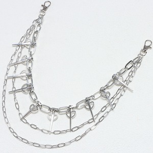 Cadena de cintura metálica de moda con diseño de puntas multicapa para mujer, estilo hip hop punk, accesorio para pantalones vaqueros de aleación de zinc - Product Image 4