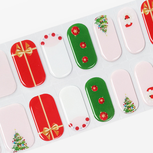Five & Ten Autocollants pour <span class=keywords><strong>ongles</strong></span> de Noël en gel <span class=keywords><strong>semi</strong></span>-durci, motifs cloche, autocollants auto-adhésifs pour nail art, pour fête et DIY, gel UV longue durée - Product Image 1