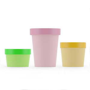 Pot de beurre corporel de crème de soin de la peau en plastique cosmétique de luxe rond rose clair noir vert blanc PP avec couvercle à vis 30g 50g - Product Image 2