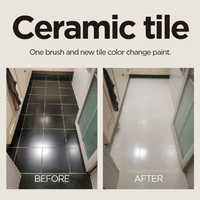 Nouveau Produit Peinture Imperméable pour Sol Comme des Carreaux Peinture pour Carrelage Salle de Bain