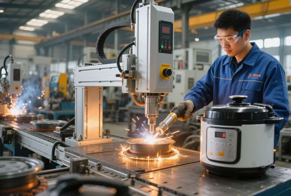 HT Brand Stainless Steel Rice Cooker Induction Brazing Machine ...