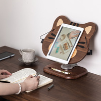 Support de téléphone pour tablette d'ordinateur relevable pour la lecture et l'apprentissage en bois massif naturel