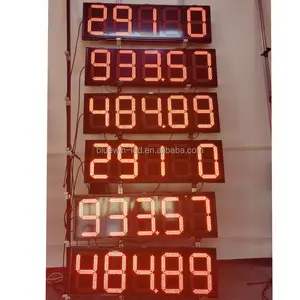 10" 888.88 RED/GREEN/WHITE COLOR Gas price LED signs