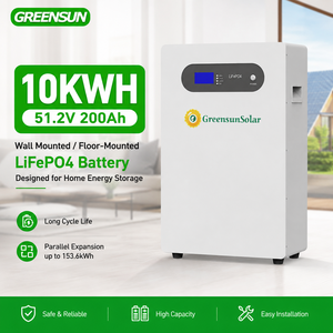 Baterai Surya LiFePO4 10.24kWh 51.2V 200Ah Paket Baterai Terpasang di Dinding untuk Sistem Inverter Hibrida - Product Image 1