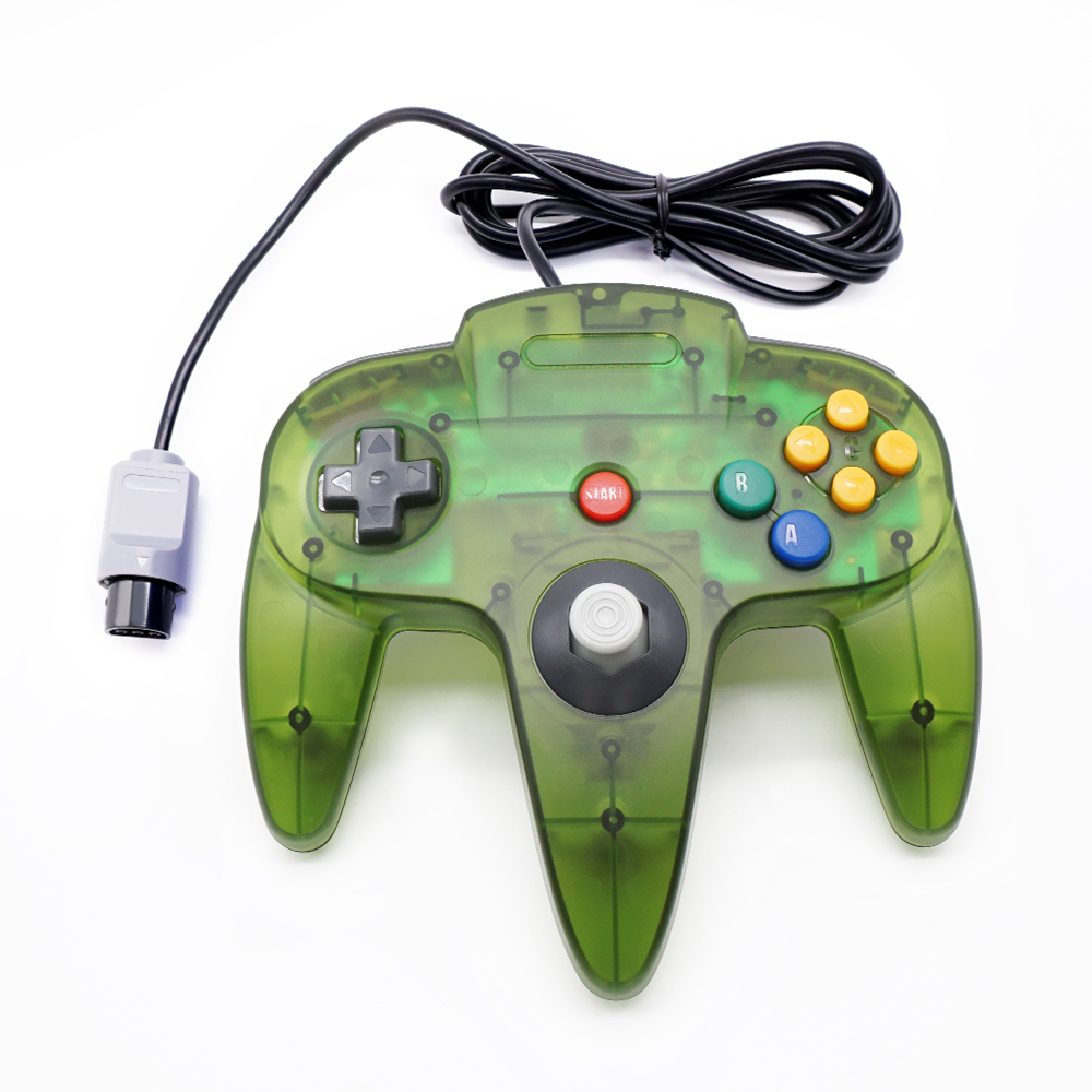 Manette de jeu N64 avec coque transparente pour Console de jeux nintendo 64 classique