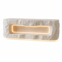 Comptoir de présentation de bijoux en bois de luxe sur mesure avec dessus en marbre et éclairage LED, meuble de réception pour boutique de bijoux