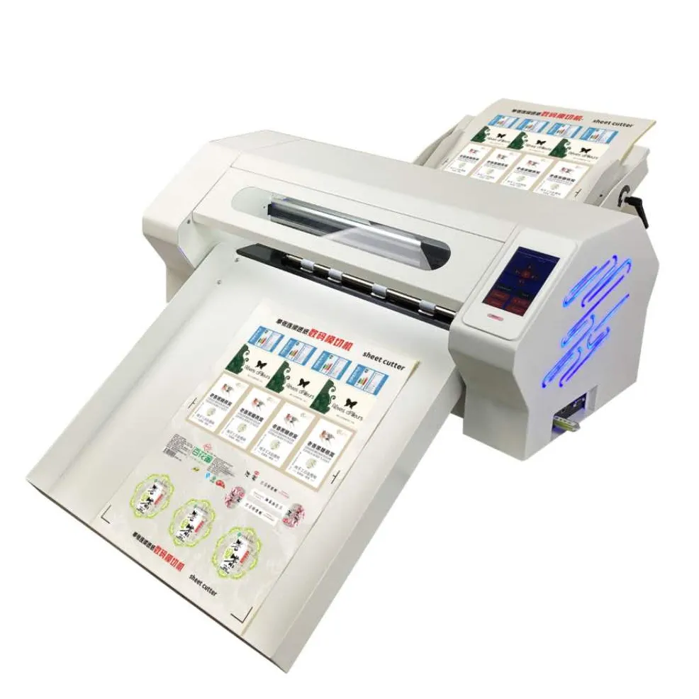 A3+ A3 A4 automatic Sheet Digital Sticker Cutter/Adhesive Sticker Sheet Label Die cutter plotter cutting machine