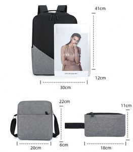New Fashion <b>Travel</b> Business <b>Laptop</b> Backpack 3 in 1 Crossbody Shoulder <b>Bag</b> <b>Laptop</b> Computer Backpack Set With Usb Charging Port - Product Image 6