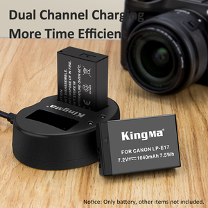 KingMa batería de reemplazo LP-E17 LP E17 para <span class=keywords><strong>Canon</strong></span> <span class=keywords><strong>EOS</strong></span> M3 M5 M6 <span class=keywords><strong>77D</strong></span> 200D 750D 760D 800D 8000D 9000D rebelde T6i T7i SL2 beso X8i - Product Image 3