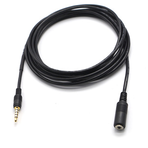 Câble audio plaqué or OEM/ODM 3,5 mm, stéréo 5 pôles, prise auxiliaire TRRRS mâle vers femelle pour une qualité sonore Hi-Fi - Product Image 3