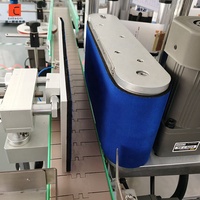 Mesin pelabelan kosmetik otomatis penuh mesin pelabelan botol bulat plastik mesin pelabelan botol datar