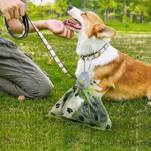 Bolsas para Desechos de Mascotas 2025, Bolsas para Recoger Excrementos de Perro, Ecológicas, Portátiles, con Estampados de Huellas de Mascotas, Suministros de Limpieza para Mascotas - Product Image 1