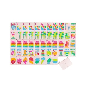 Juego de Mahjong Americano Serie Florida, con un Sensación de Sol, 160 Fichas Acrílicas de Una Sola Capa, Fichas de Mahjong de Lujo - Product Image 1