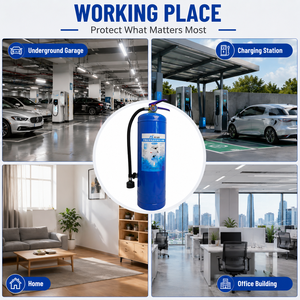 <span class=keywords><strong>Extincteur</strong></span> bleu en acier au carbone 6L pour véhicule, bus, voiture, boîte de batterie lithium-ion, classe L - Product Image 4