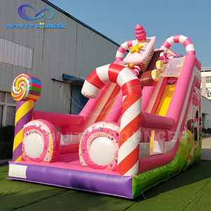 <span class=keywords><strong>2025</strong></span> mới Inflatable màu hồng kẹo nhà Inflatable Bouncer với trượt trong nhà hoặc ngoài trời Inflatable nhảy nhà với trượt - Product Image 5