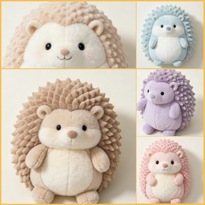 Kedi Cute Soft Plush <strong>Hedgehog</strong> Toy with Apple Kawaii Stuffed Animal Doll Fluffy <strong>Hedgehog</strong> Plushie Birthday <strong>Gift</strong> for Kids Home - Product Image 6