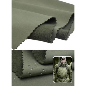 Poli di TPU In Pile 4 Way Stretch Legato Pile Membrana TPU Soft Shell Tessuto Funzionale Impermeabile per Esterni Giacca - Product Image 1