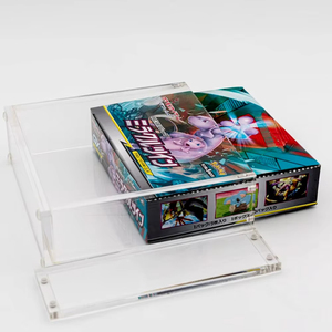 Boîte de présentation en acrylique personnalisée 151 TCG Big JAP <span class=keywords><strong>Pokemon</strong></span> avec couvercle magnétique pour boîte de booster de grande taille <span class=keywords><strong>Pokemon</strong></span> japonaise - Product Image 6