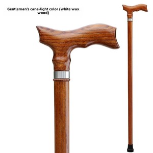 Деревянная трость ручной работы, деревянная трость с деревянной ручкой, легкая Нескользящая трость для пожилых людей - Product Image 3