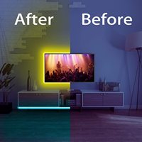 Bande lumineuse RGB Led avec télécommande, 5 mètres, 35/44 touches, éclairage d'ambiance, Kit complet