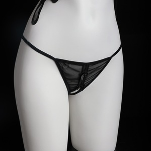 Ensemble de soutien-gorge sexy en dentelle papillon pour femmes, haut en maille transparente avec fines bretelles pour un usage intime 8339 - Product Image 2