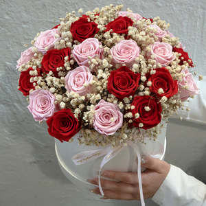 Roses éternelles de luxe en champagne véritable, conservées pendant un an, roses éternelles infinies, fleurs éternelles, roses immortelles - Product Image 2