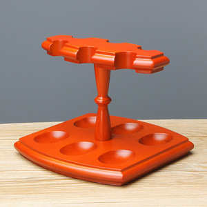 Wooden Pipe Stand With 6 Slots Multi Functional Display For Tobacco Pipes - Product Image 4