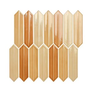 Azulejos de mosaico populares, azulejo de piso con acabado mate rústico, azulejo de piso esmaltado de Color naranja, cerámica rústica - Product Image 2