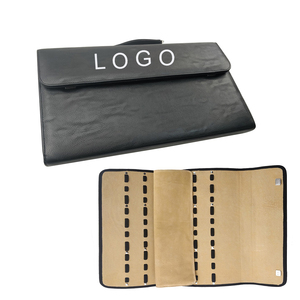 Bán Buôn Da Có Thể Gập Lại 35 Piece Kéo Tóc Hiển Thị Bìa Lưu Trữ Di Động Trường Hợp Công Suất Lớn Kéo Da Trường Hợp - Product Image 4