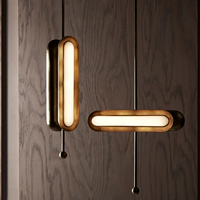 Personnalité de lampe à LED nordique moderne pour la chambre à coucher du restaurant à la maison-lustre de circuit de salon simple