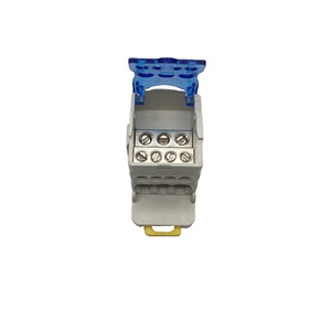 UKK80A de caja de distribución con cubierta de plástico, carril din, bloques de terminales de tornillo con cubierta de seguridad 1 vele alambre conector - Product Image 1