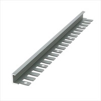 Profilé en F flexible en aluminium pour revêtement de sol en bois courbé, moulure de bord renforcée, transition mur-sol