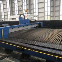 Machine de découpe laser à fibre numérique automatique sur rail au sol 20KW Cypcut 13035 pour tôles métalliques grand format