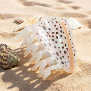 Molletta personalizzata per capelli in acetato con fermaglio per capelli personalizzato in stile europeo e americano per vacanze estive in acetato - Product Image 3