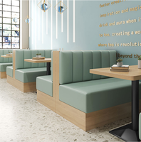 Tables et chaises de restaurant en bois massif durables, ensemble de meubles de restaurant, meubles de café, bancs de restaurant