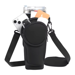 Vaso Térmico de Acero Inoxidable con Logotipo Personalizado, 40 oz, con Funda, Correa para el Hombro y Bolsa de Transporte de Neopreno - Product Image 4