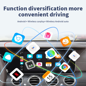Adaptateur CarPlay sans fil A1 <span class=keywords><strong>Android</strong></span> 11 2+16 Go compatible BMW <span class=keywords><strong>Audi</strong></span> Benz VW, accès YouTube Netflix, Apple Car, commande vocale 1 an - Product Image 5