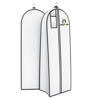 Housse de robe de mariée extra longue personnalisée 2026 en tissu non tissé pour robes longues, idéale pour le voyage et le rangement