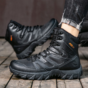 <span class=keywords><strong>Botas</strong></span> de senderismo para <span class=keywords><strong>hombre</strong></span>, estilo militar, de cuero, de caña alta, para deportes al aire libre, trekking, combate y trabajo. - Product Image 3