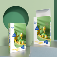 Caja de Papel con Juego de Pinturas y Logotipo Personalizado para Actividades Escolares, Caja de Cartón para Juegos Educativos Infantiles