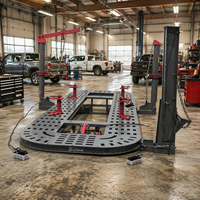 Système de redressage de châssis automobile robuste avec tour de traction 15T pour atelier de réparation de carrosserie