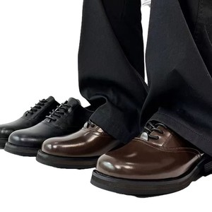 รองเท้าผู้ชายแบบสวมลำลอง รุ่นใหม่ ปี 2026 คุณภาพสูง หัวแหลม ผูกเชือก กันน้ำ สำหรับฤดูใบไม้ร่วง ดีไซน์หรูหราเงางาม - Product Image 5