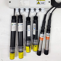 Moniteur de qualité de l'eau industrielle Capteur de PH Conductivité (1-200,000 S/cm) Turbidité de l'oxygène dissous DCO Compteur d'eau