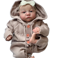 Muñeca Reborn Realista de 18 Pulgadas (48 cm) para Recién Nacidos, Linda Muñeca de Silicona para Manualidades, Muñeca de Arte Hecha a Mano, Regalo Moderno para Niños