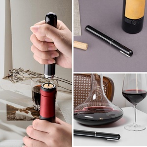 <span class=keywords><strong>Tire</strong></span>-<span class=keywords><strong>bouchon</strong></span> manuel élégant en acier inoxydable <span class=keywords><strong>avec</strong></span> ouvre-bouteille à pression d'air de style stylo à <span class=keywords><strong>aiguille</strong></span> pour un refroidissement efficace du bar à la maison - Product Image 3