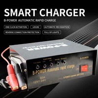 Pengisi daya baterai mobil pintar, pengisi daya baterai untuk truk, layar LED, baterai asam timbal, 20A 12V 24V
